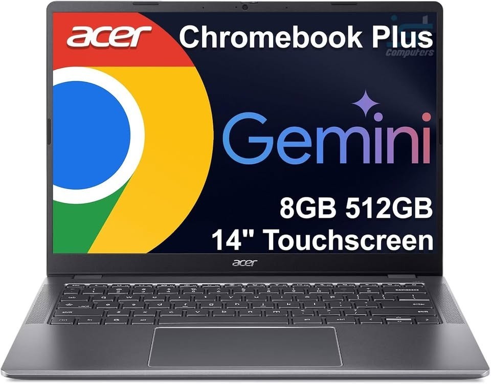 Acer Chromebook Plus 514 14" Touchscreen 8GB RAM 512GB Steel Gray NEW SEALED
