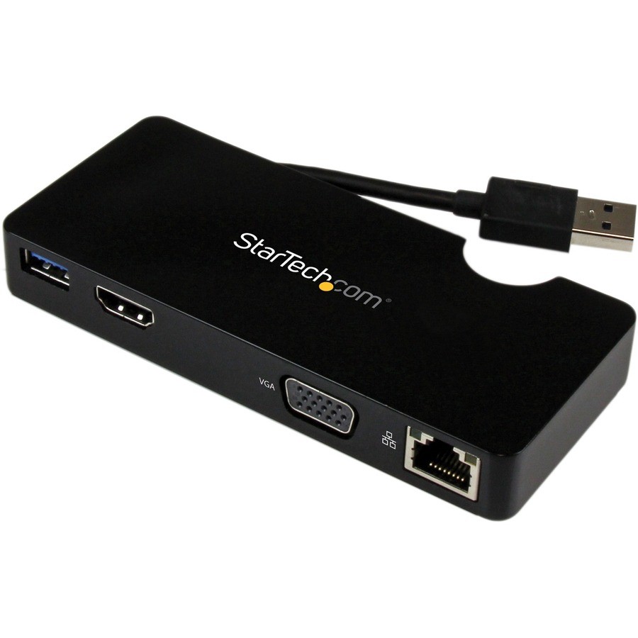 StarTech Travel Docking Station for Laptops - HDMI or VGA - USB 3.0 - Portable