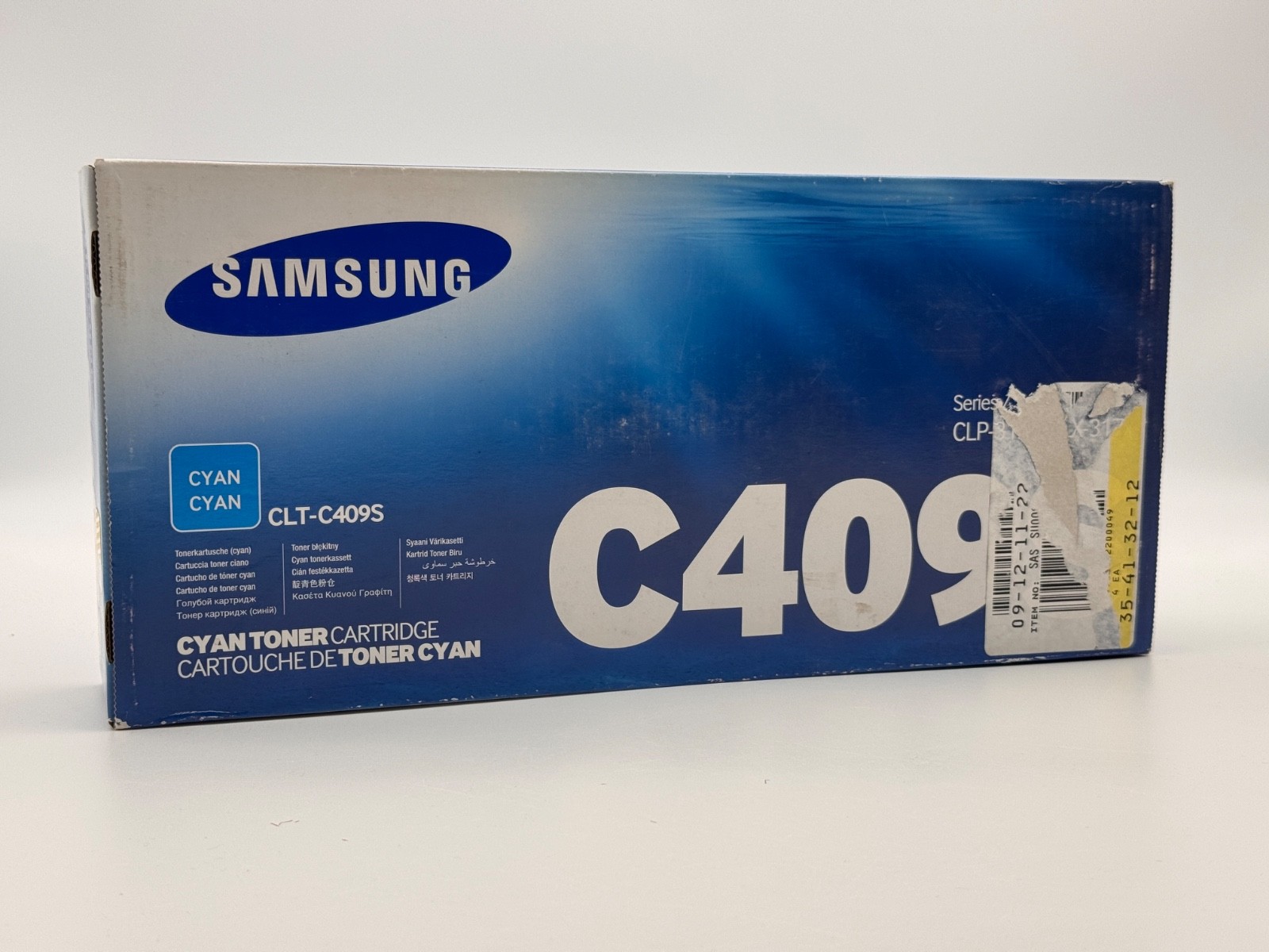 Genuine Samsung CLT-C409S Cyan Toner Cartridge for CLP-31x / CLX-317x