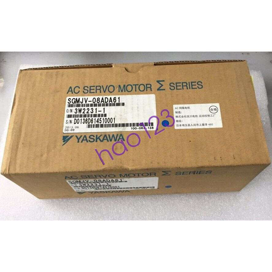 one new in box YASKAWA SGMJV-08ADA61 servo motor  DHL/FedEx
