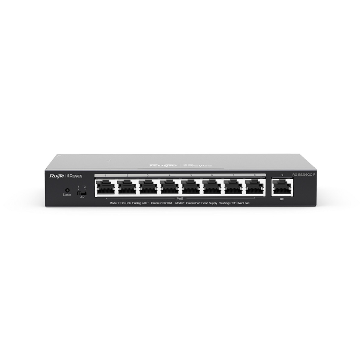 Reyee RG-ES209GC-P(US) Switch 9-Port Gigabit Smart Cloud Managed PoE