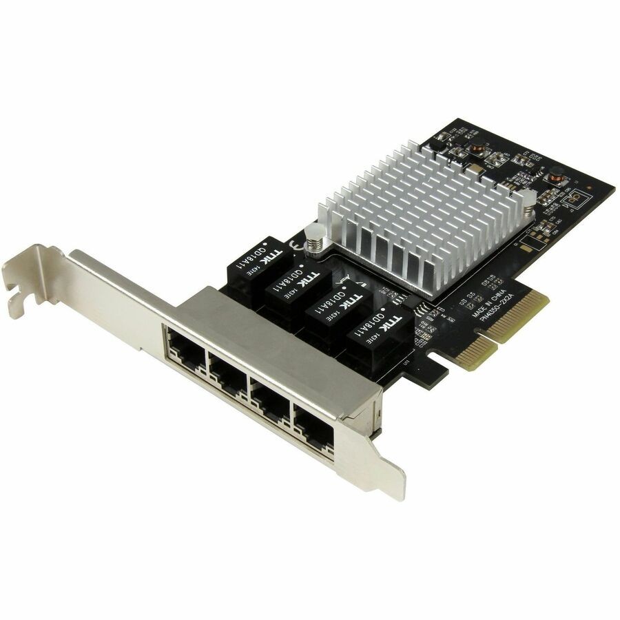 StarTech 4-Port Gigabit Ethernet Network Card - PCI Express, Intel I350 NIC -