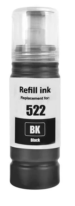 T522 Black Ink Bottle Compatible with Epson EcoTank ET-2720 ET-2800 ET-2803 4800