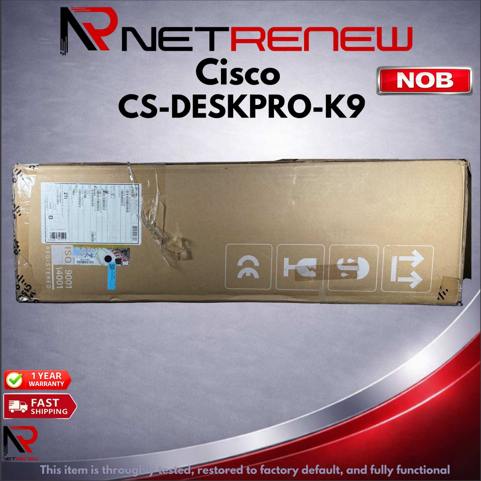 NOB Cisco CS-DESKPRO-K9 Webex Desk Pro 27" Video Conference System