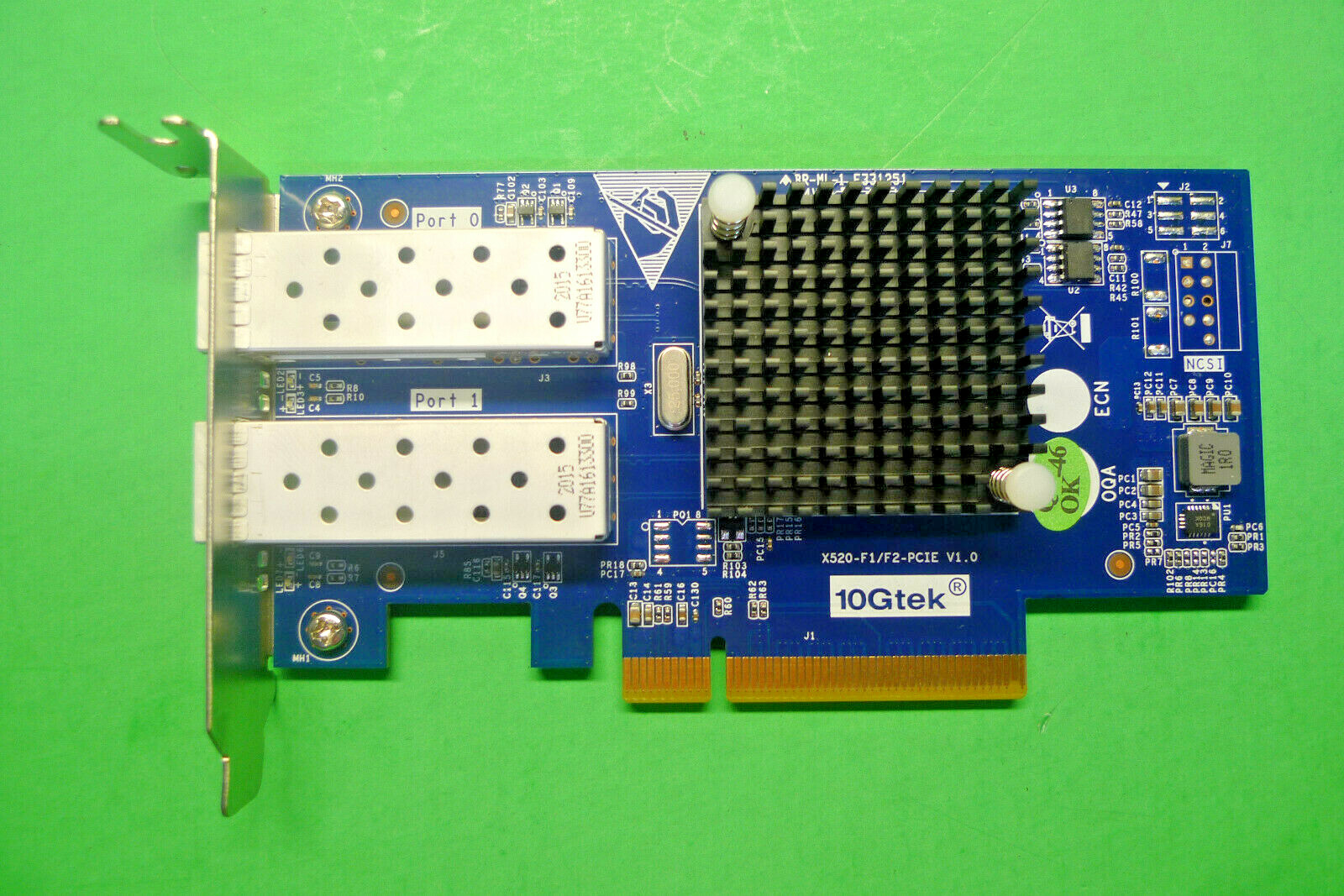 Genuine 10GTek Dual Port 10GB PCIe x8 Network Card X520_F2_PCIE_WZT