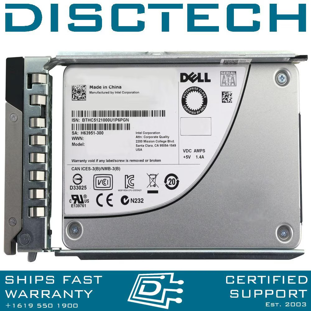Dell 400-ATGM / RJTX3 480GB 2.5” MLC HS 512n Mixed Use SAS SSD Kit DXD9H, PX05SV