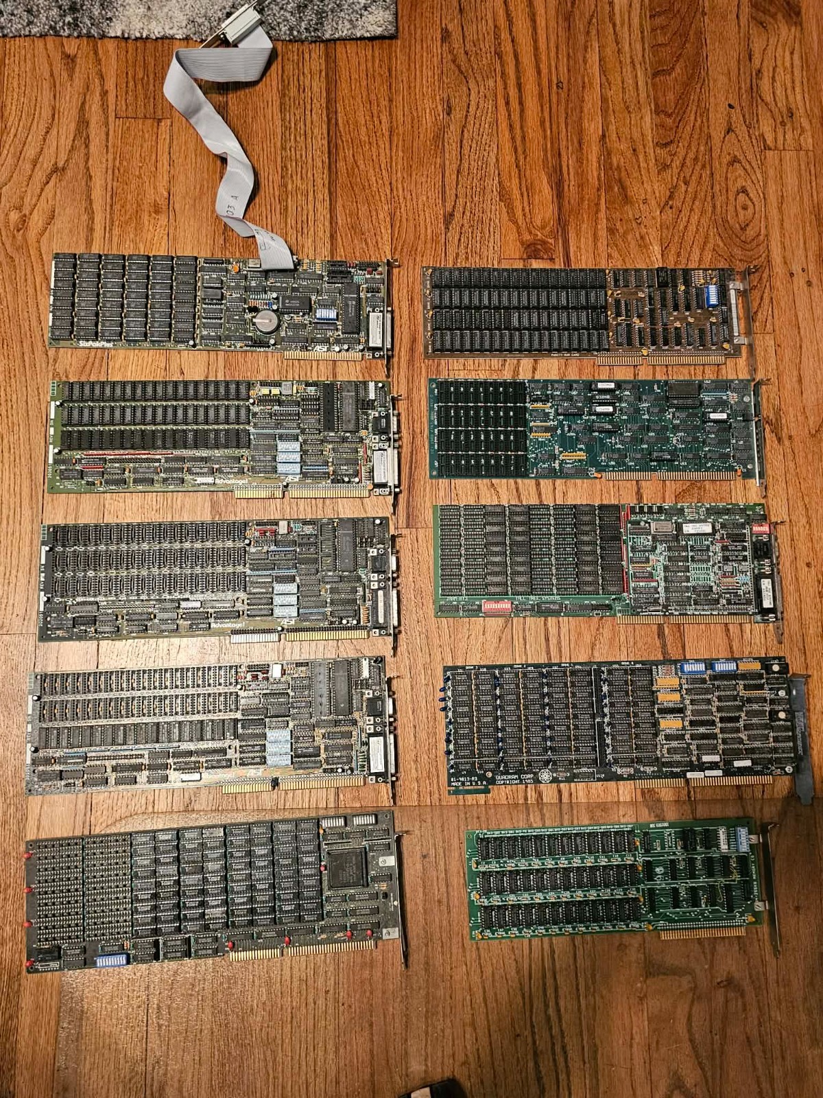 9x Lot - Vintage Retro Memory / Ram Expansion IBM 5150/5160/5170 + AT ISA Boards