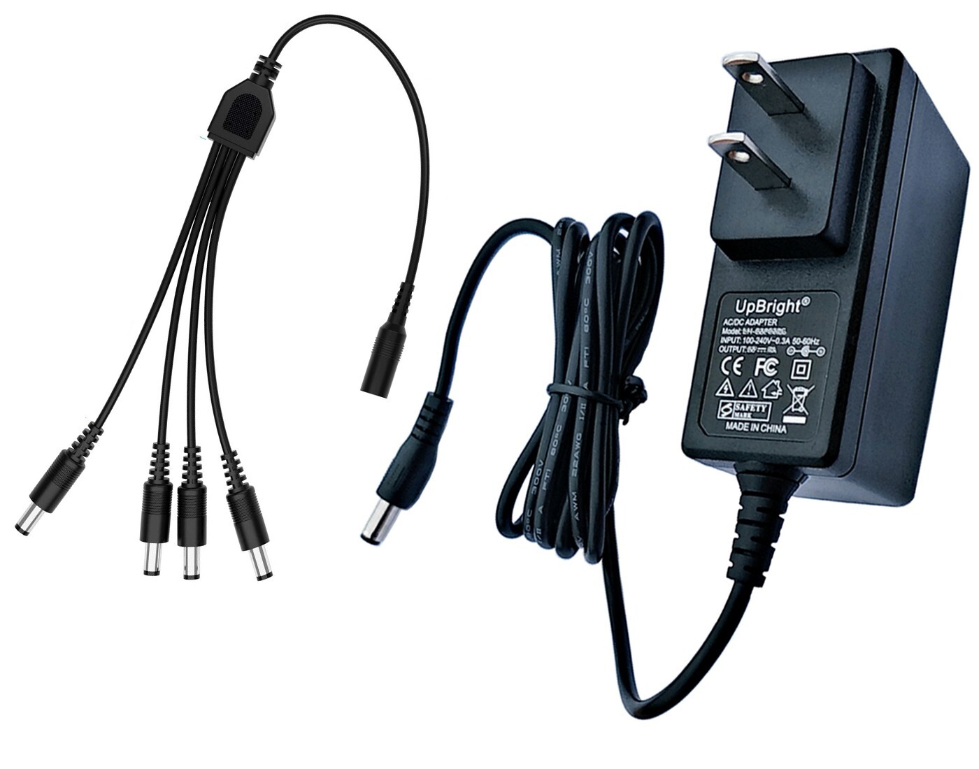 4-Way Splitter 12V 0.6A AC Adapter For HOIOTO ADS-48IN-12-4 12029E Power Supply