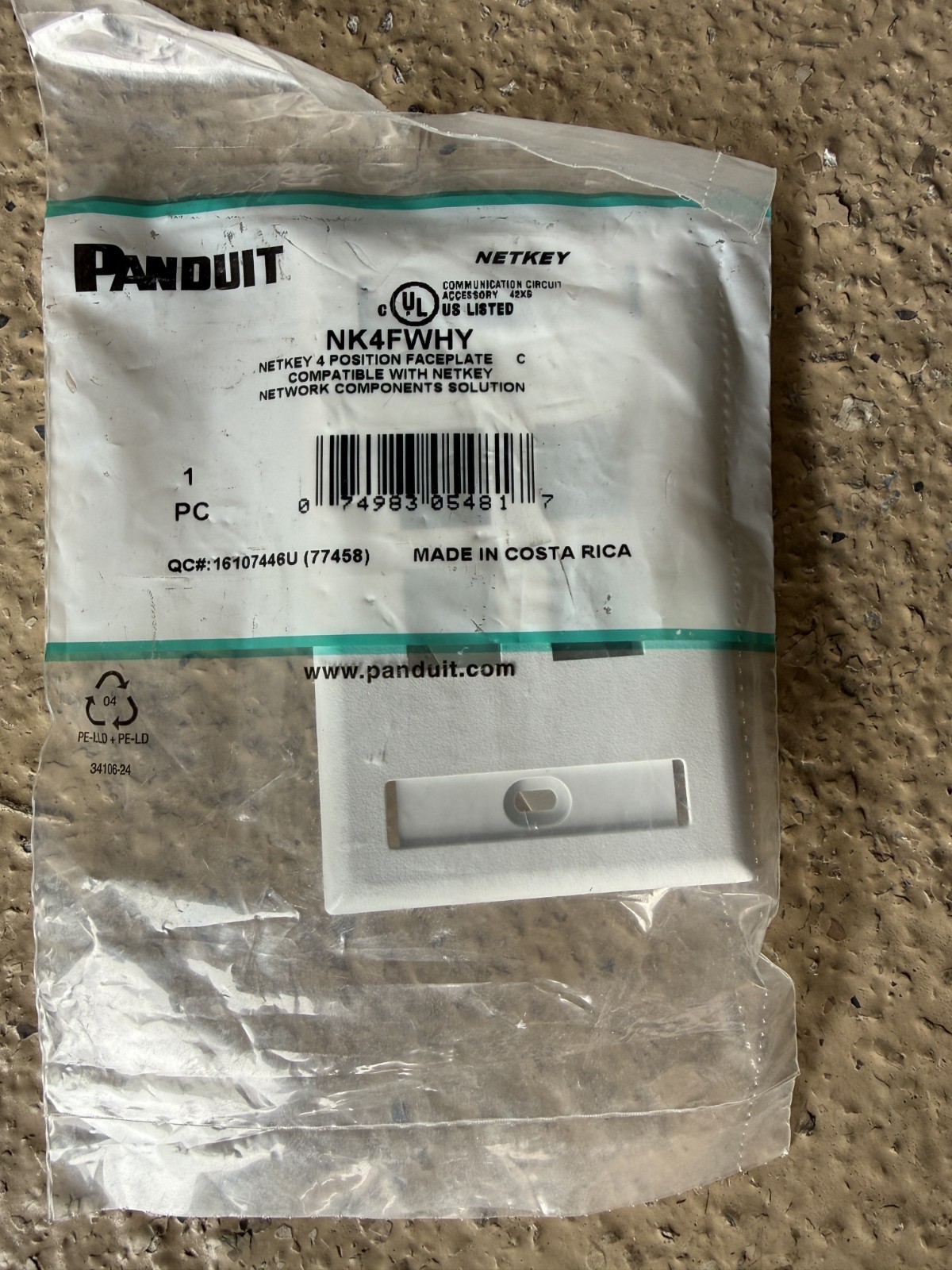 Set 2 - PANDUIT Netkey NK4FWHY 1 PC