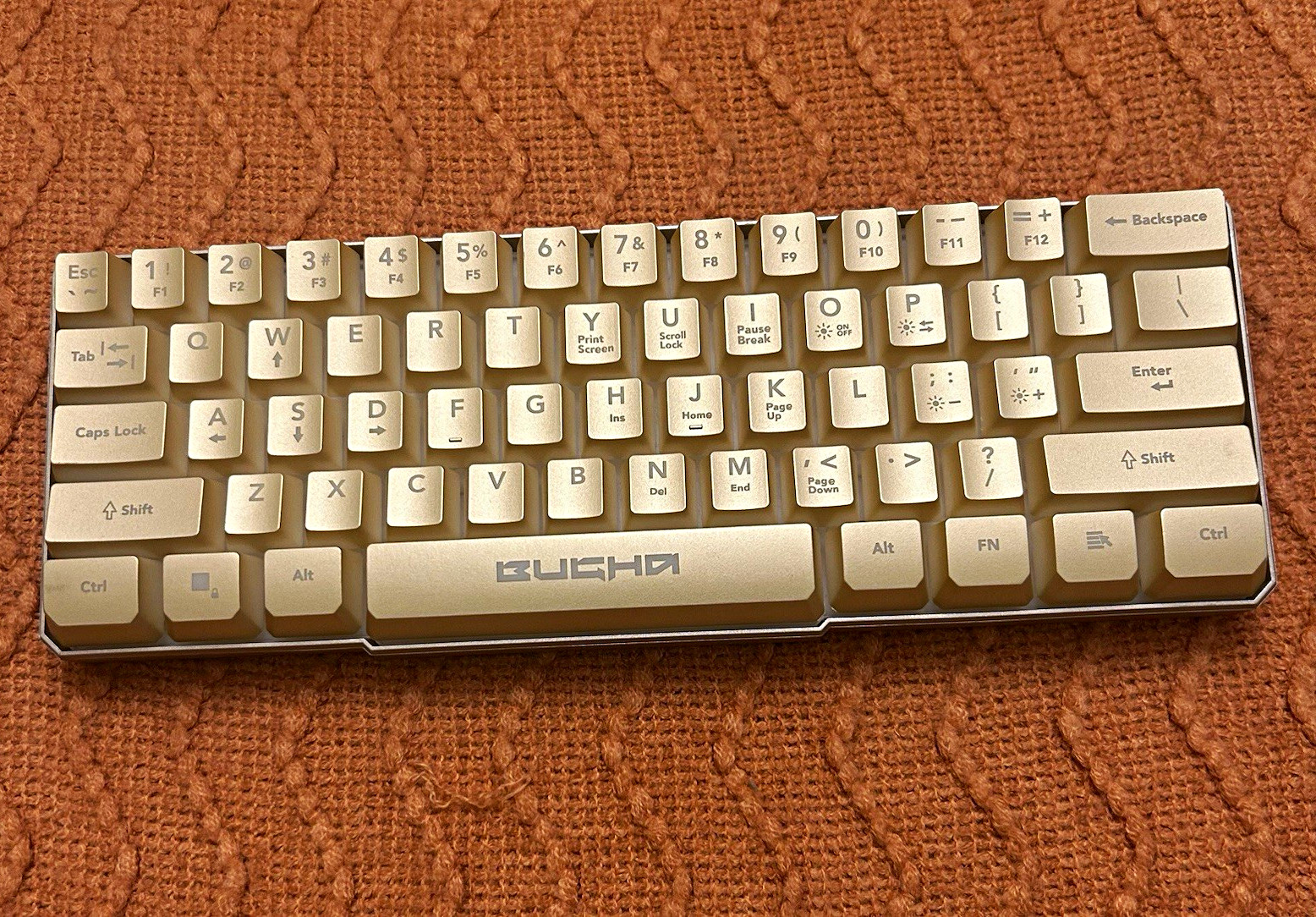 Bugha Bugha-LED 60% Gaming Keyboard Gold RGB Illuminated USB Wired GA-0043-GOLD