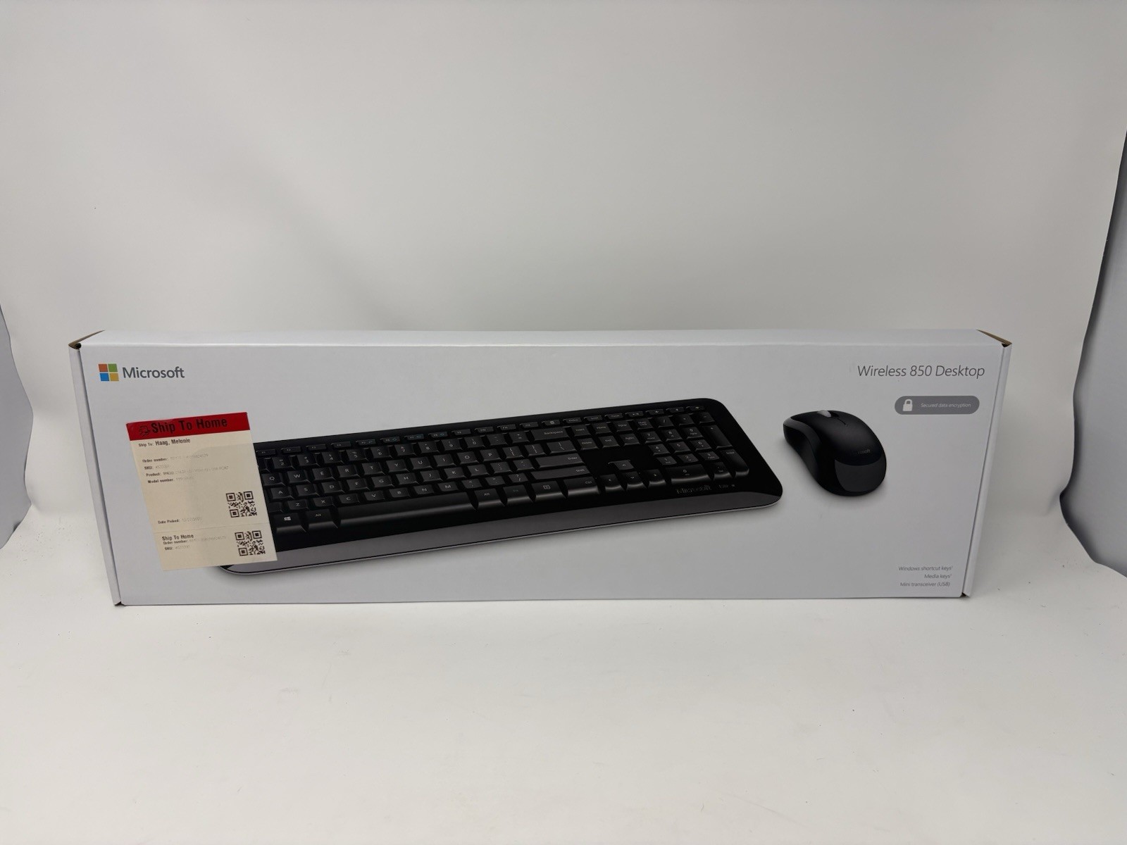 Microsoft Wireless Desktop 850 Black Desktop Keyboard & Mouse Combo PY9-00001