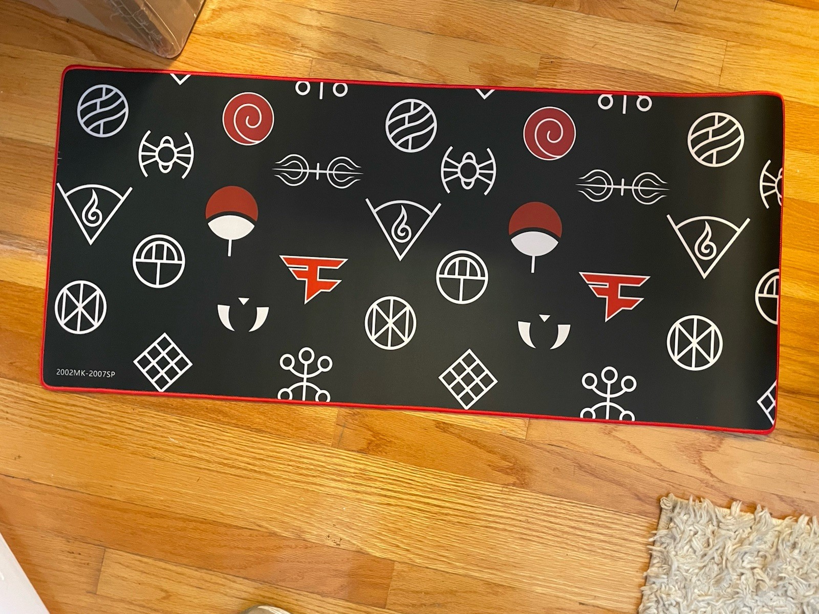 Faze Clan x Naruto Shippuden Gaming Mat/Mousepad Red and Black
