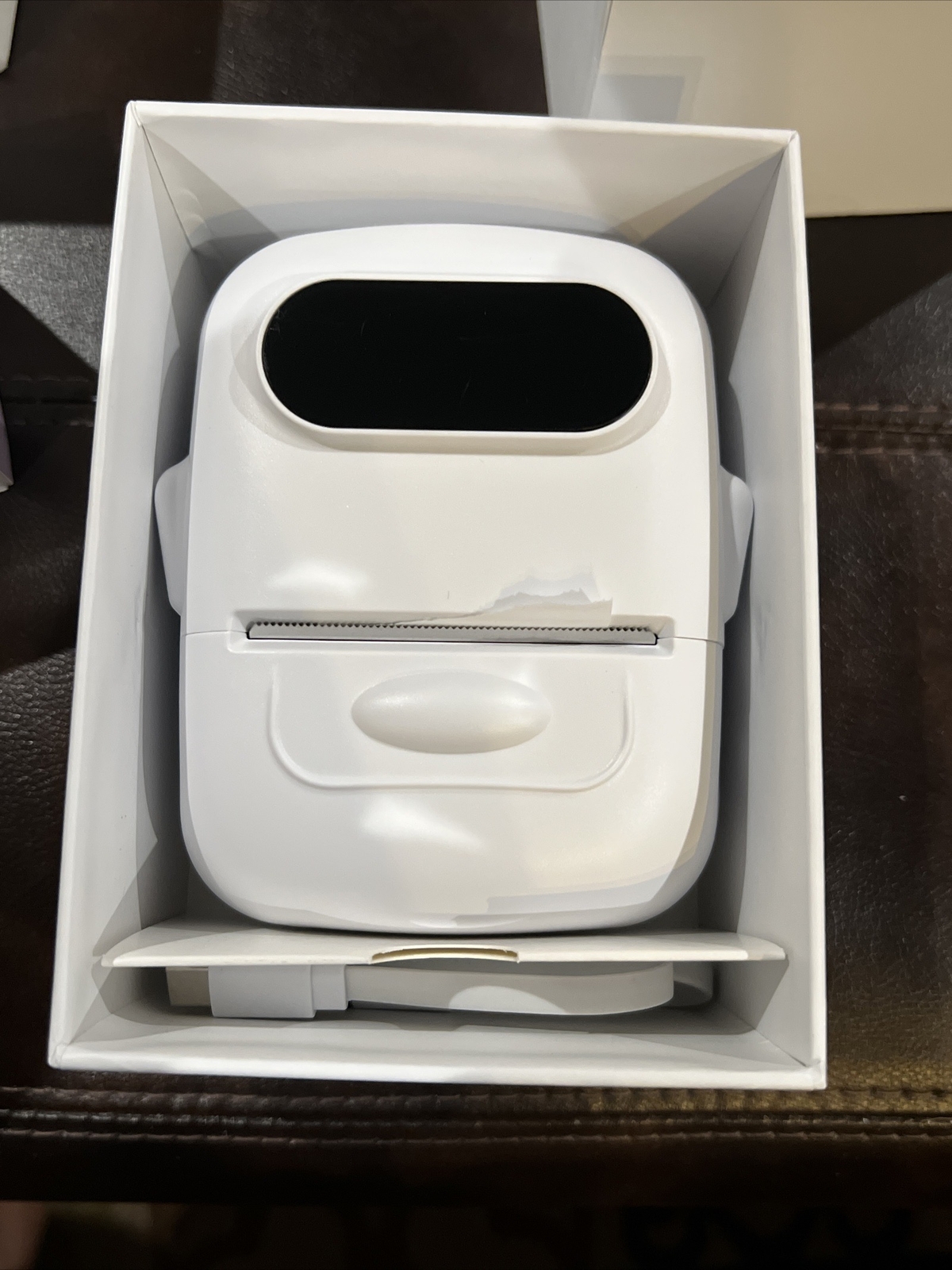 AOPICK P50 Portable Thermal Label Maker Prints labels And barcodes Open Box