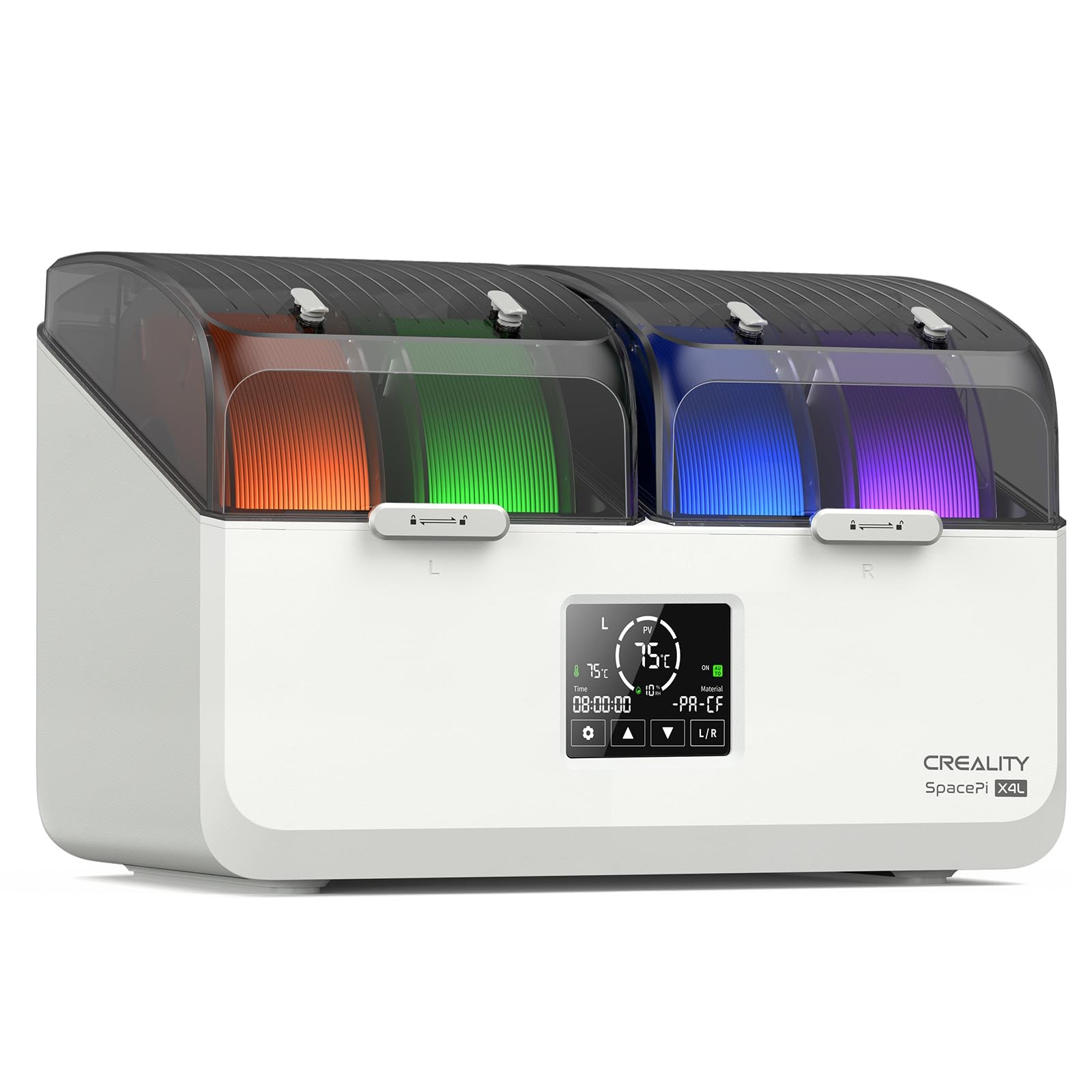Official Creality Space Pi X4 Lite Filament Dryer, 4 Spools Filament Dry Box ...