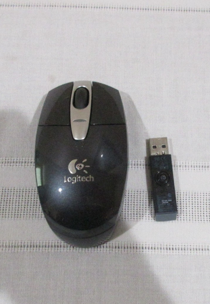 Wireless N231 Logitech Mouse with 24 GH Flashdrive Gray