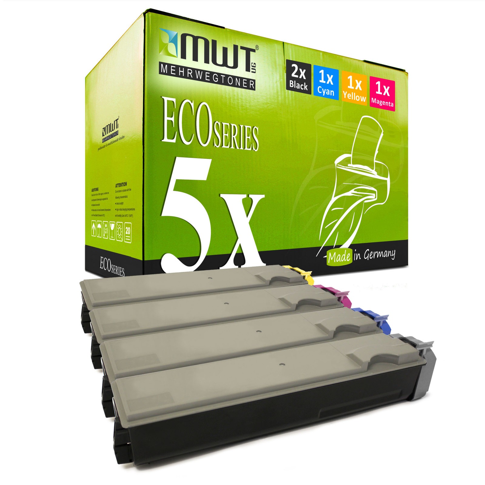 5x MWT ECO Cartridge for Kyocera FS-C-5030-DN FS-C-5020-TN
