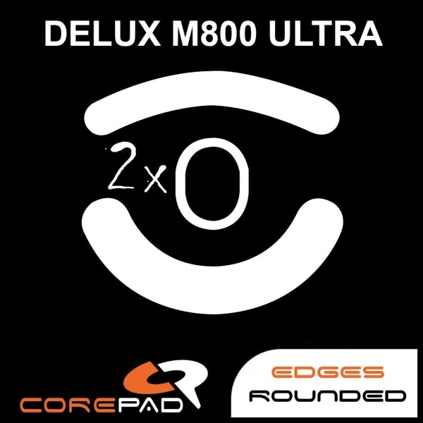 Corepad Skatez Delux M800 ULTRA Replacement Mouse Feet Hyperglides PTFE Teflon