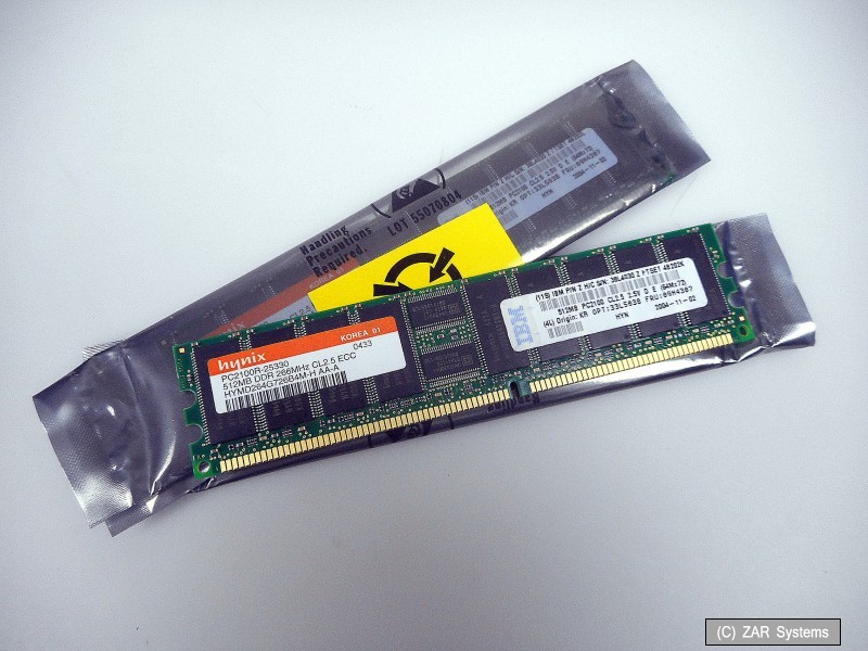 Genuine IBM 88P8866 2 x 512MB Server Memory PC2100 ~NEW~