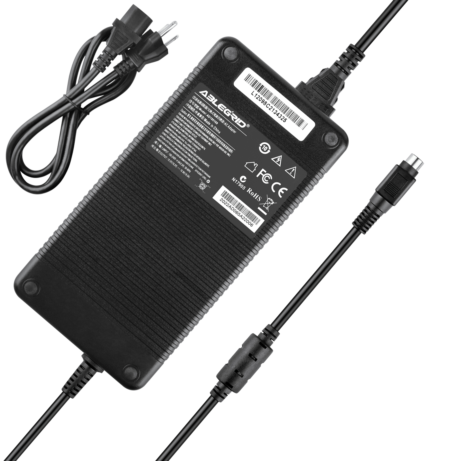 330W 19.5V AC Adapter Charger For Chicony A17-330P2A Laptop 4 HOLE Power Cord