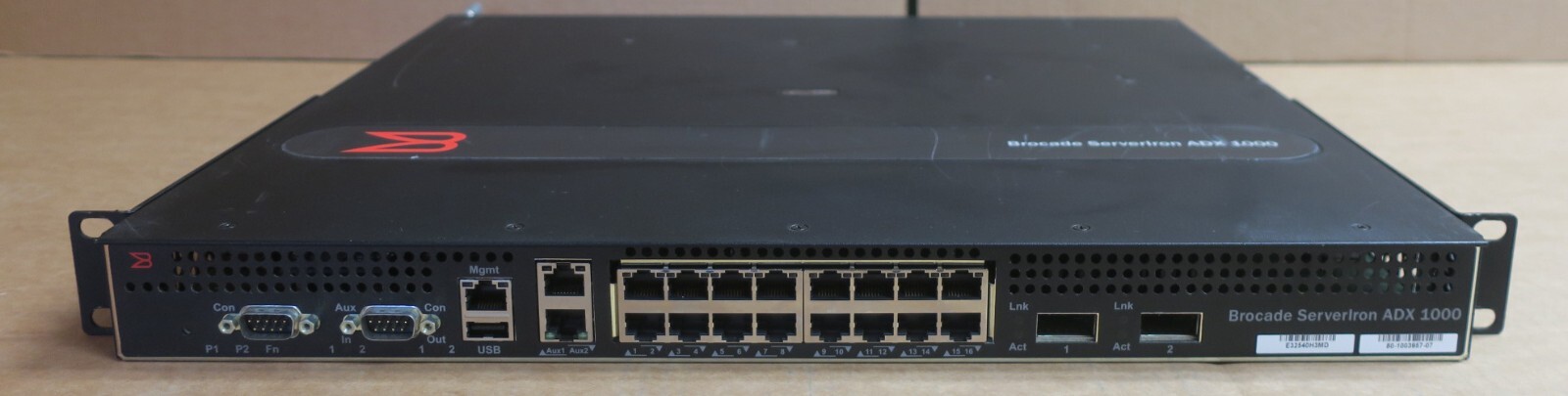 Brocade ServerIron ADX 1000 App Delivery Load Balancer SI-1008-1 With License