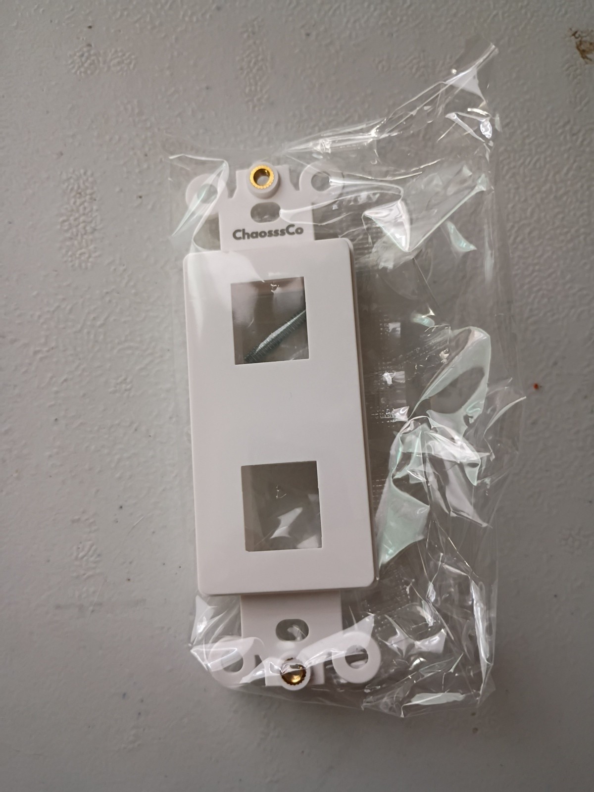 Quickport Decora Insert With Nut, White, (2 Port, 20 Pack) Brand New