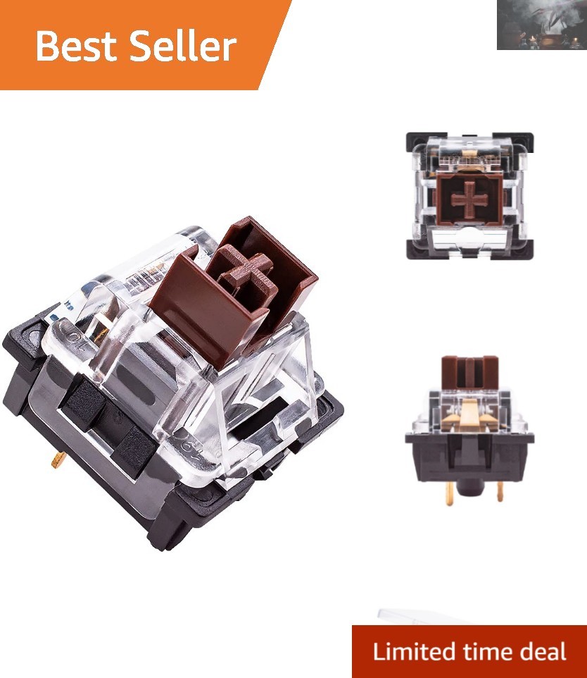 High-Performance Brown 3 Pin Tactile Switches - Perfect for Gaming Keyboards