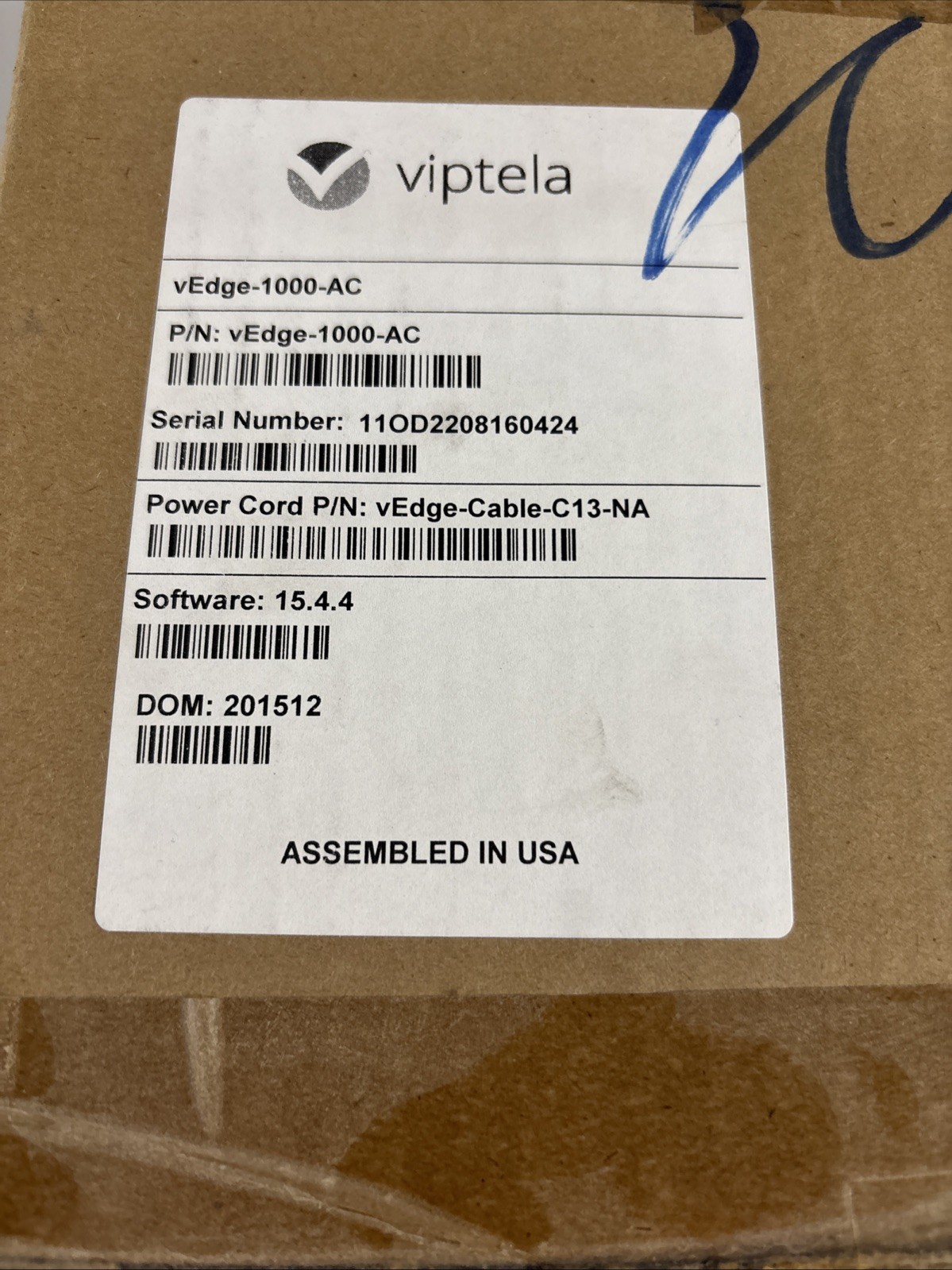 CISCO VIPTELA VEDGE-1000-AC SD-WAN ROUTER- MD