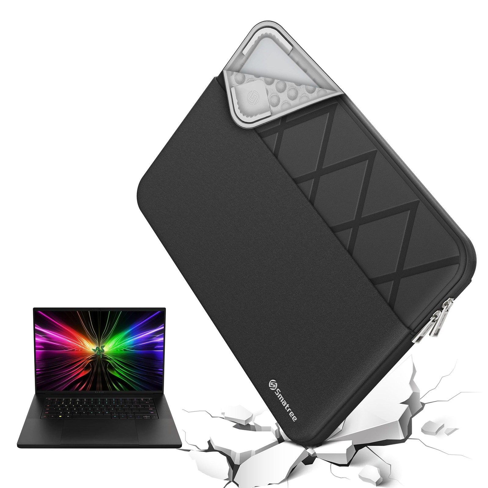 Smatree 15.6 inch Laptop Sleeve for Razer Blade 15 2023/2022 Laptop, Razer Pr...