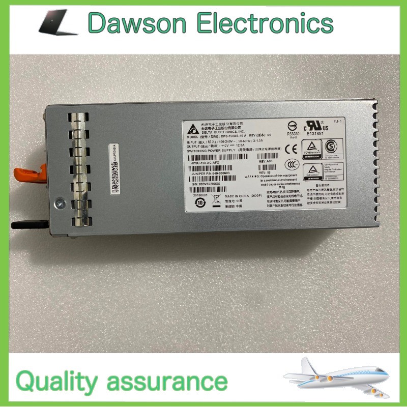 Open Box New Juniper JPSU-150-AC-AFO AC Power Supply 640-060603 for EX3400 4100