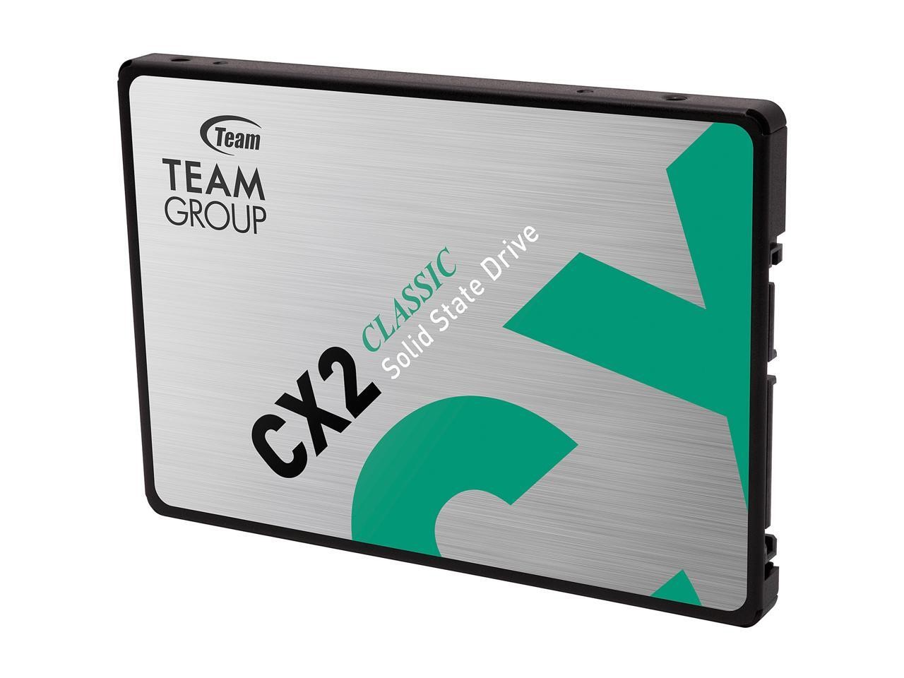 Team Group CX2 2.5" 512GB SATA III 3D NAND Internal Solid State Drive (SSD)