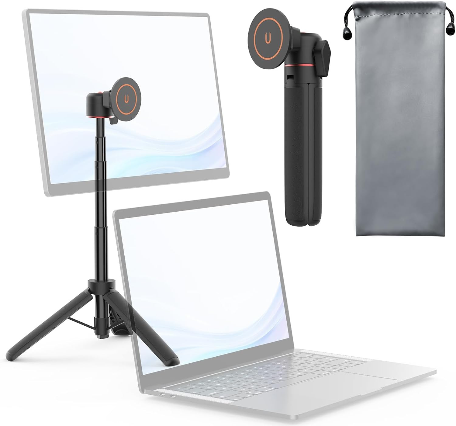 Portable Travel Monitor Stand for 4.7''-18.5'' Monitor /Tablet/Ipad/Phone | 7.4'