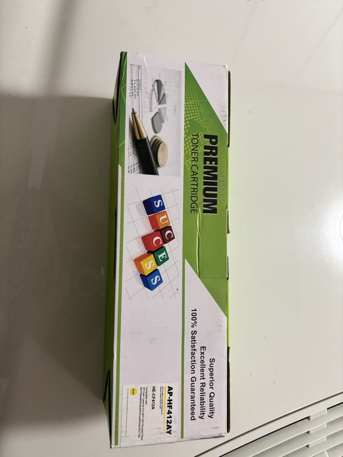 Premium Compatible AP-HF412AY Yellow Toner HP 410A CF412A M452 M477