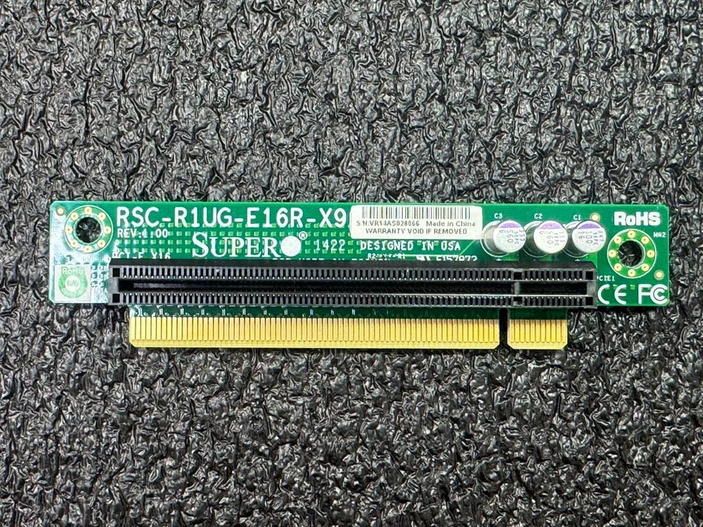 Supermicro RSC-R1UG-E16R-X9 1U Passive PCIe x16 Riser Card