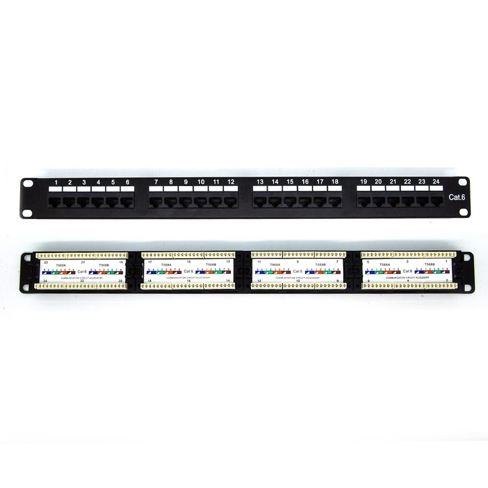 15 Pack of CAT6 110 Type Patch Panel 24 Port Rackmount