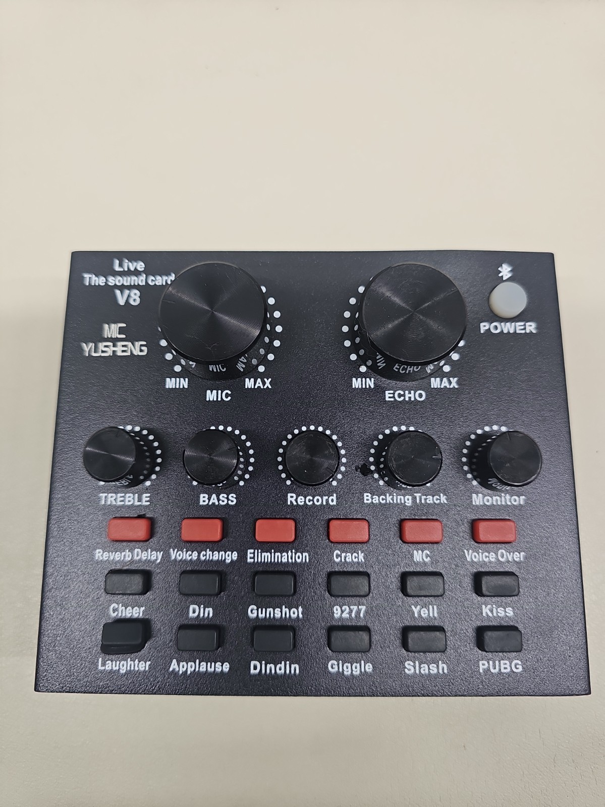 V8 Sound Card Live Audio Mixer V8 16 Sound Effects Recording Used
