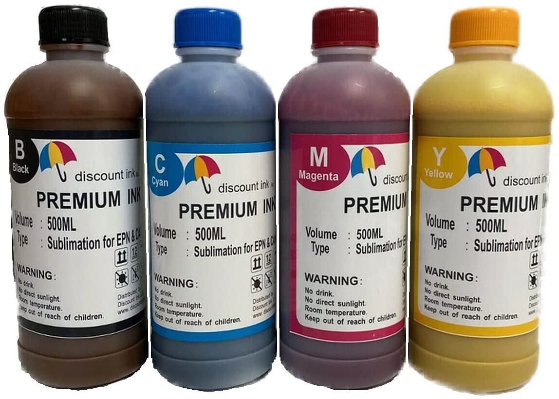 Sublimation Ink for Epson ET-2760 2720 4800 2800 2803 WF 7710 7720 4x500ml
