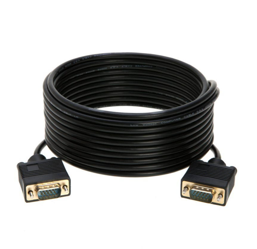 30ft - SVGA Male to Male Cable for PC Monitor Projector HDTV - High-Quality Cord