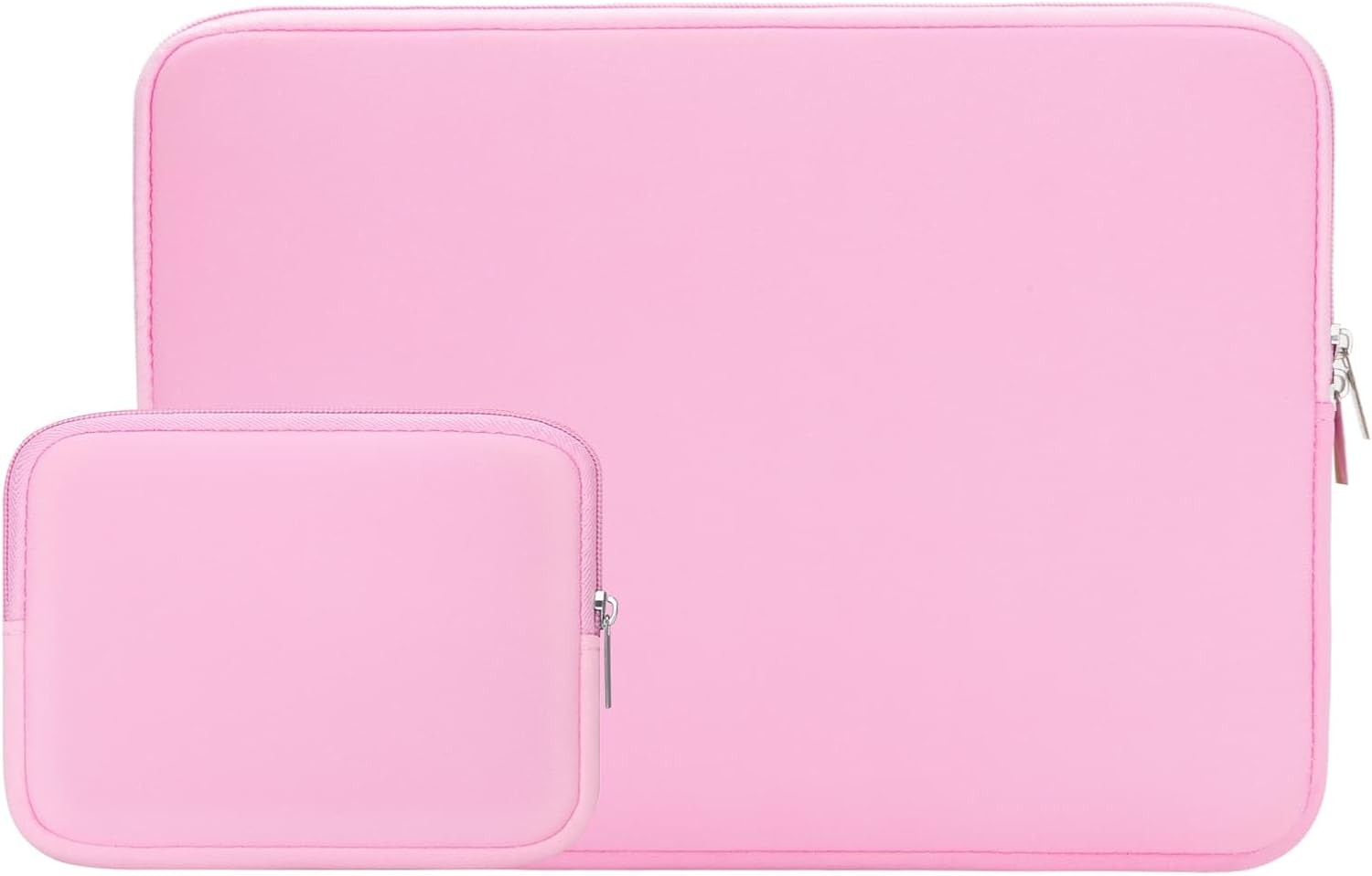 14 Inch Laptop Sleeve Case Protective Soft Padded Zipper Cover Carrying Bag Pink