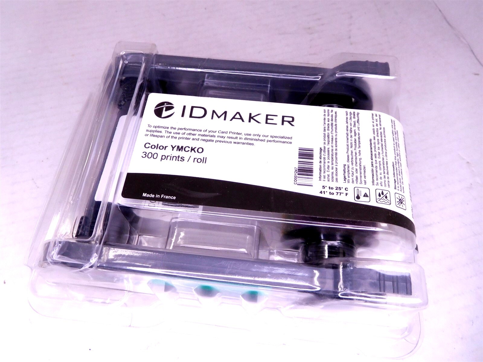 ID Maker Infinity 300-Print YMCKO Color Printer Ribbon #46556 (s13-0)