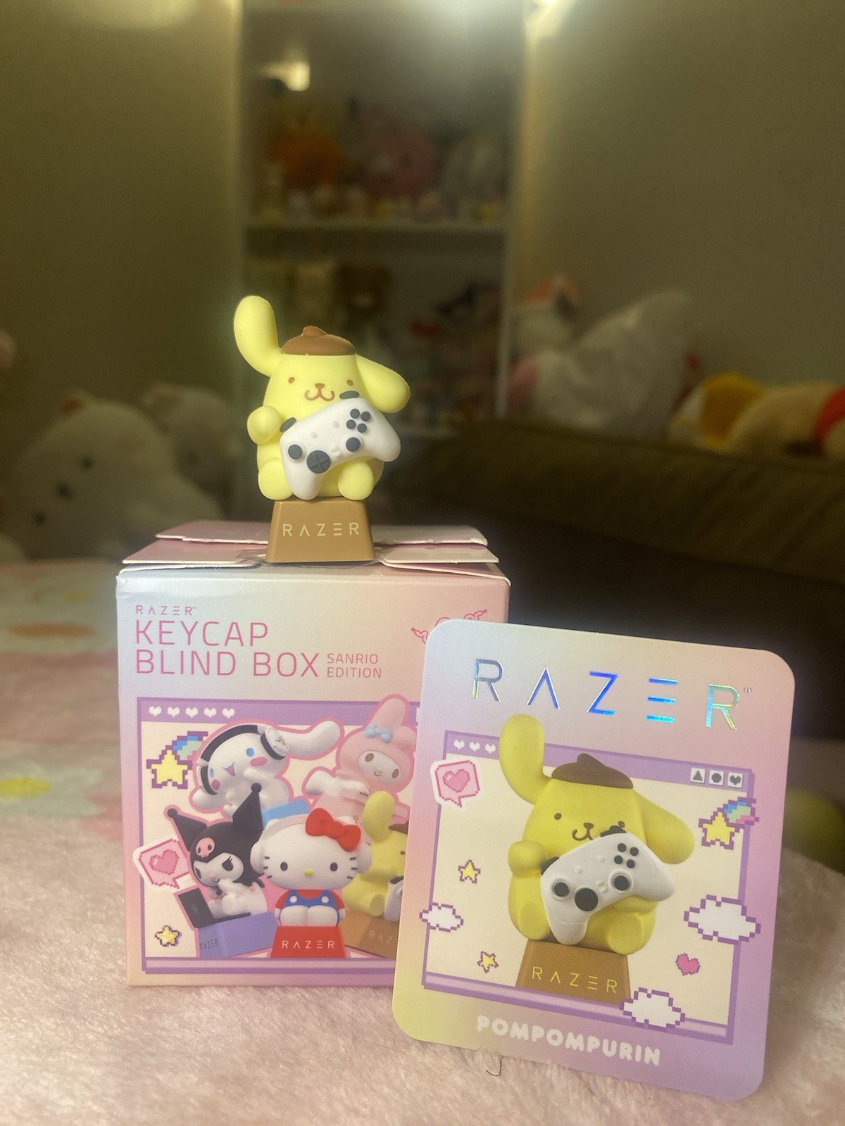 Razer Sanrio Edition Keycap Blind Box Pompompurin Yellow Keycap