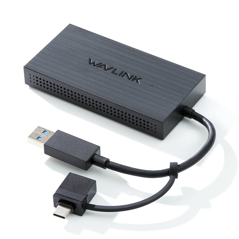USB-C Docking Station DisplayLink Dual Monitor Dock for Windows/Mac/Chrome OS