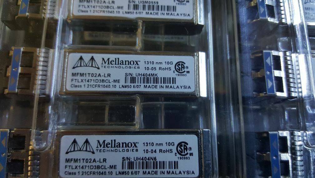 10pcs Mellanox MFM1T02A-LR FTLX1471D3BCL-ME 10GE LR SFP-10G-LR  1310nm 10Km SMF