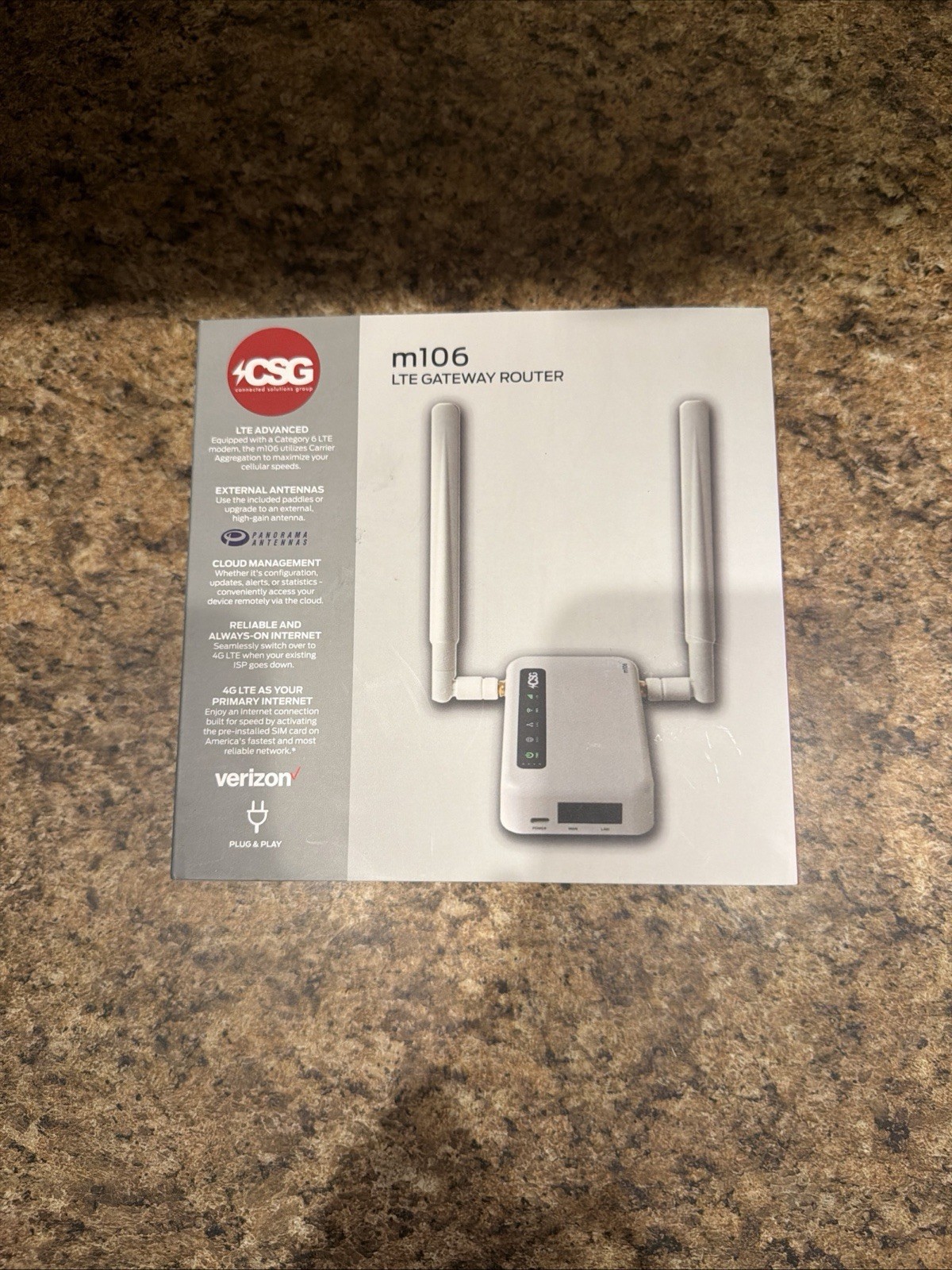 CSG M106 LTE Gateway Router - VERIZON 4G LTE Cellular Wireless Router  