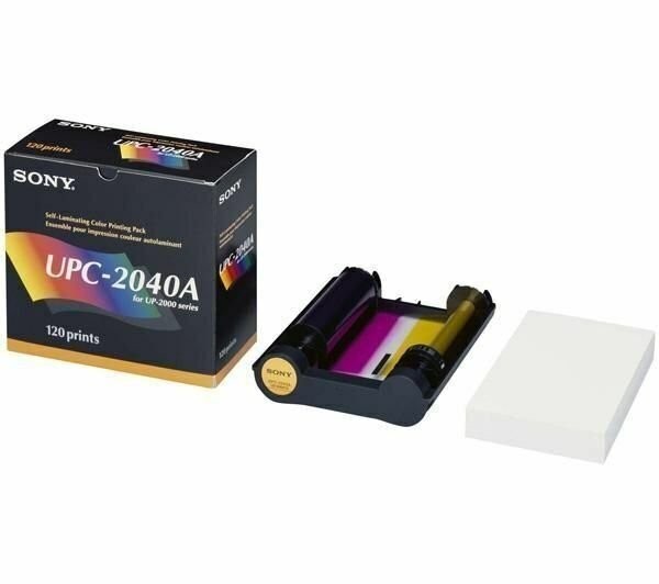 Sony UPC-2040 aka UPC-2046 4x6 Paper & Ribbon 120 Prints - AUTHENTIC SONY