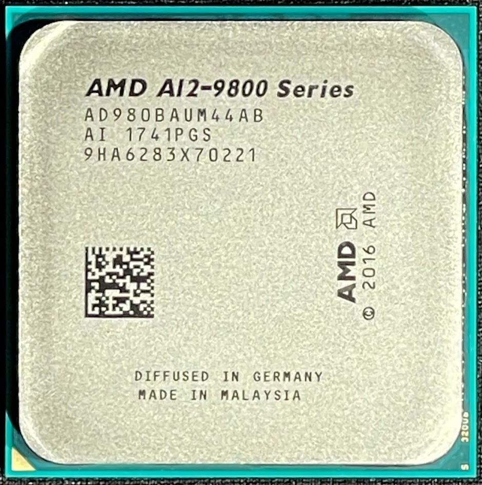 AMD A12-9800 3.8GHz Quad-Core Socket AM4 CPU Processor / AD980BAUM44AB / RCY58
