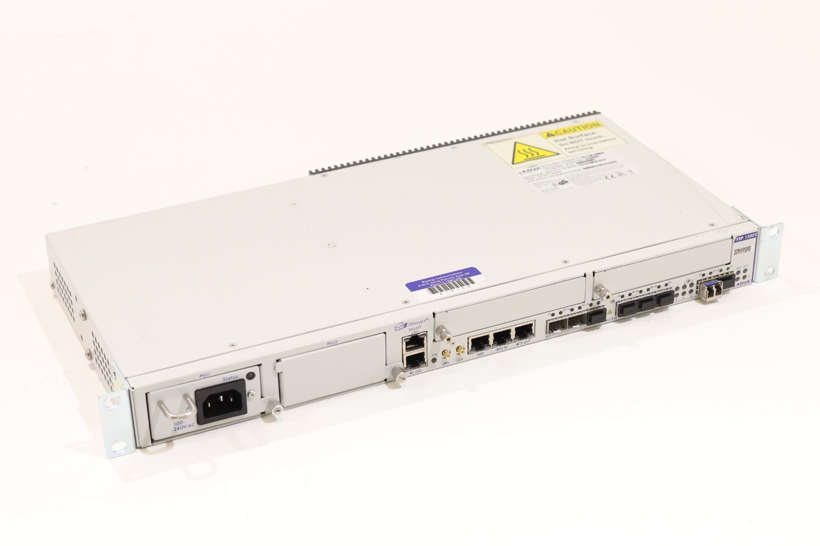 ADVA Optical Networking Carrier Ethernet Switch with Ears P/N: FSP150CC Tested