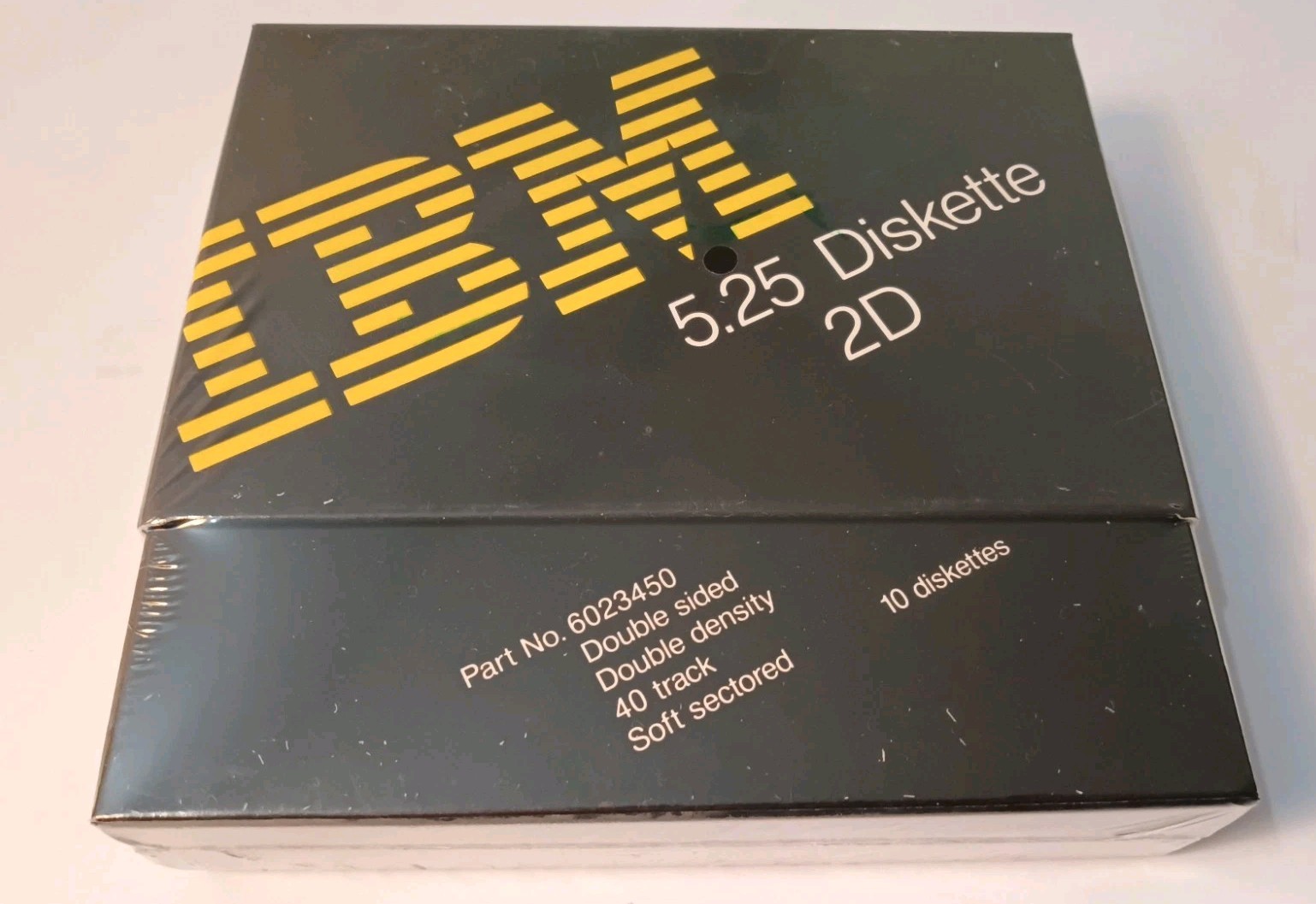NOS Vintage 6023450 IBM 5.25 2D 10 Floppy Diskettes NEW SEALED