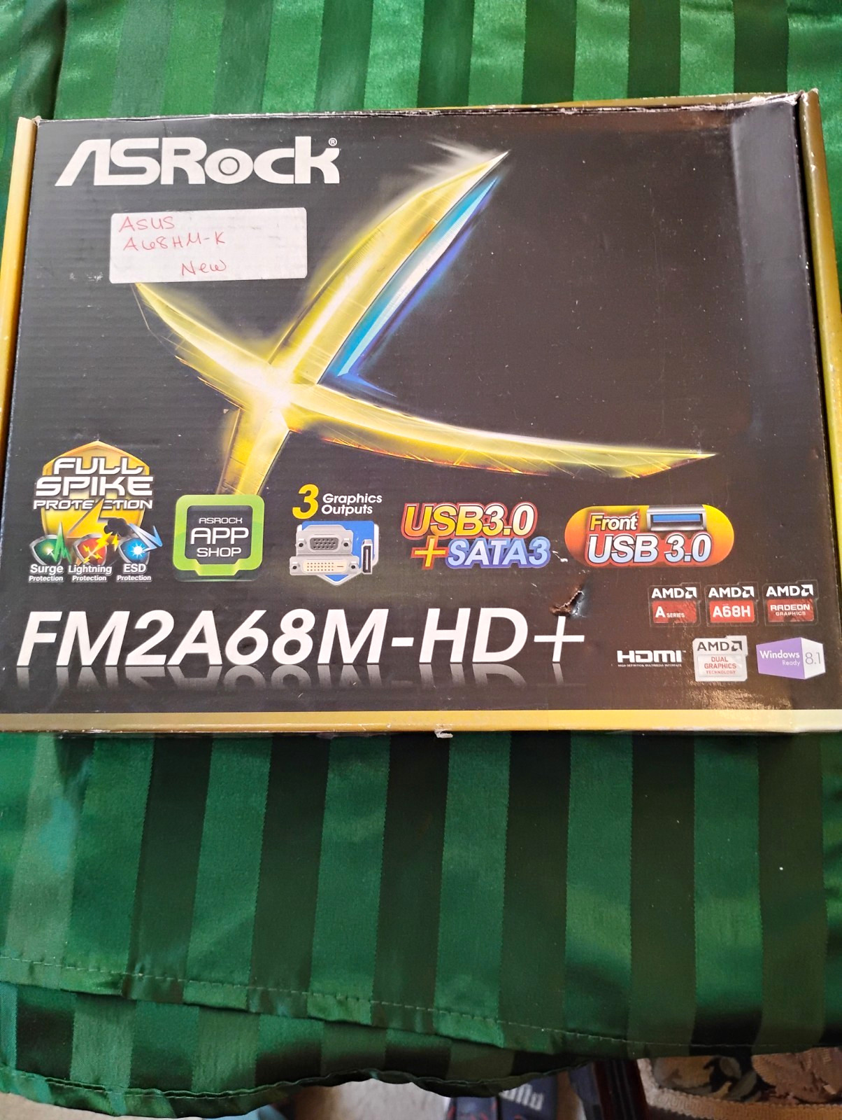 ASUS A68HM-K FM2+ MicroATX AMD DDR3 2DIMM HDMI/DVI/VGA USB 3.0