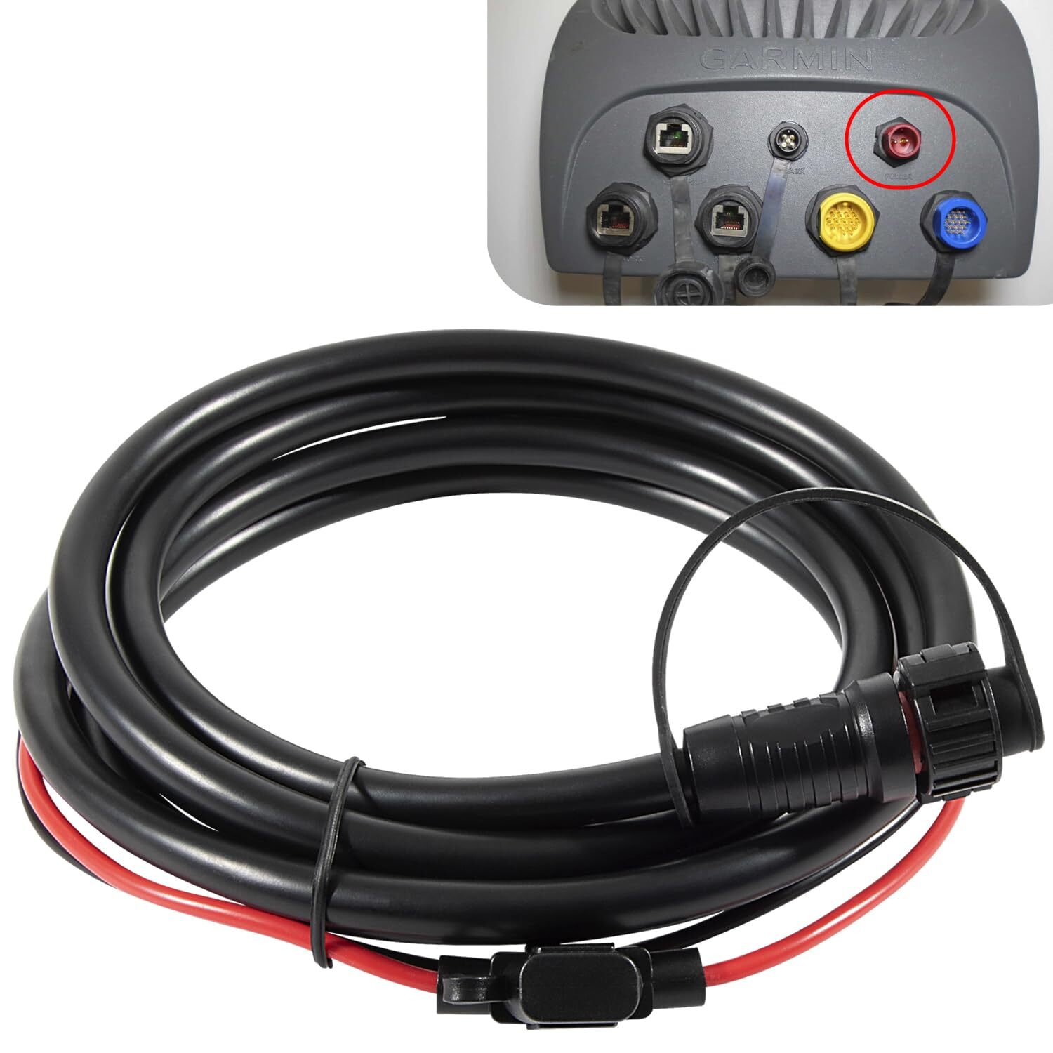 2-Pin Replacement Power Cable 010-10922-00 for Garmin GPSMAP 4000/5000 Series