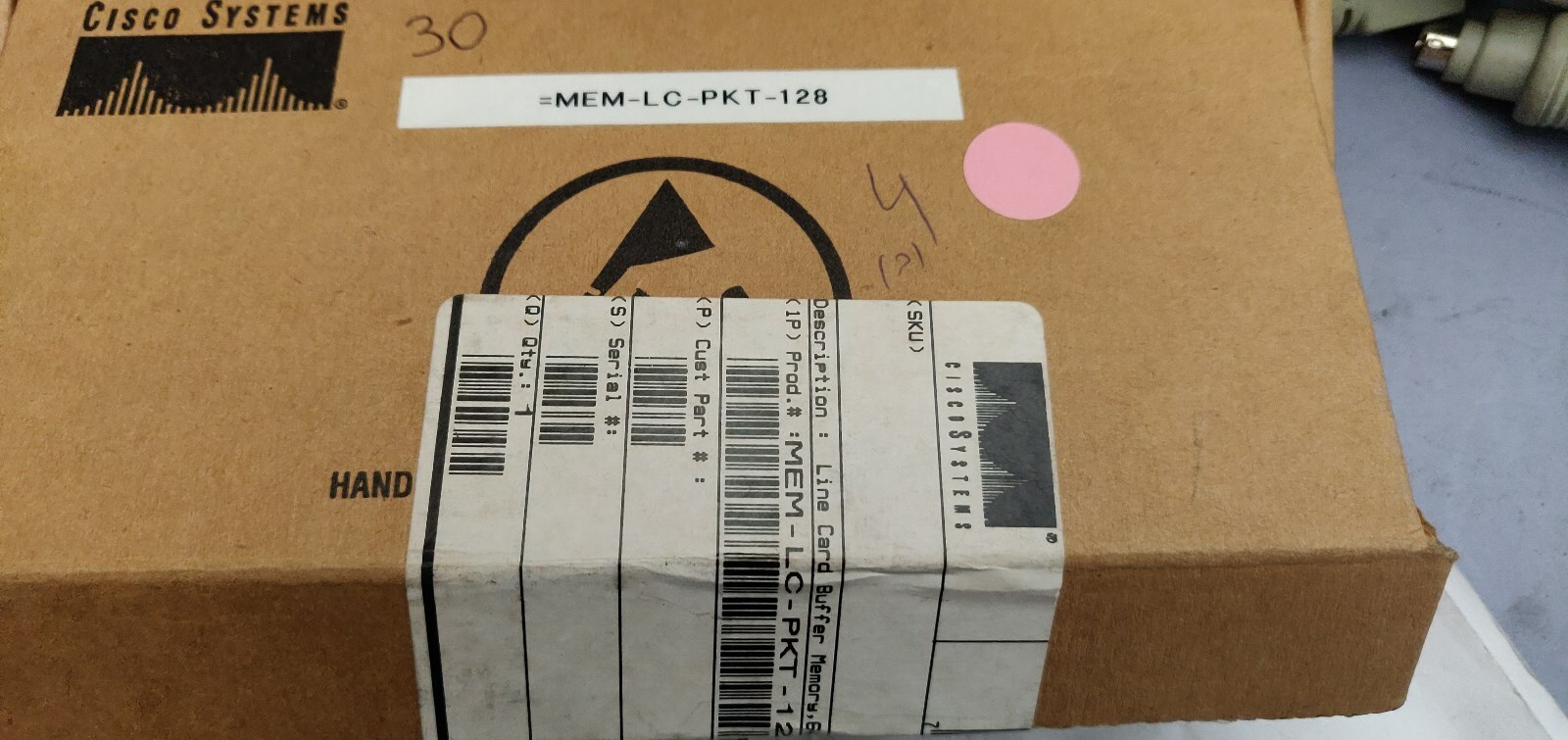 4x CISCO MEM-LC-PKT-128= 12000 Router MEMORY Modules - NEW